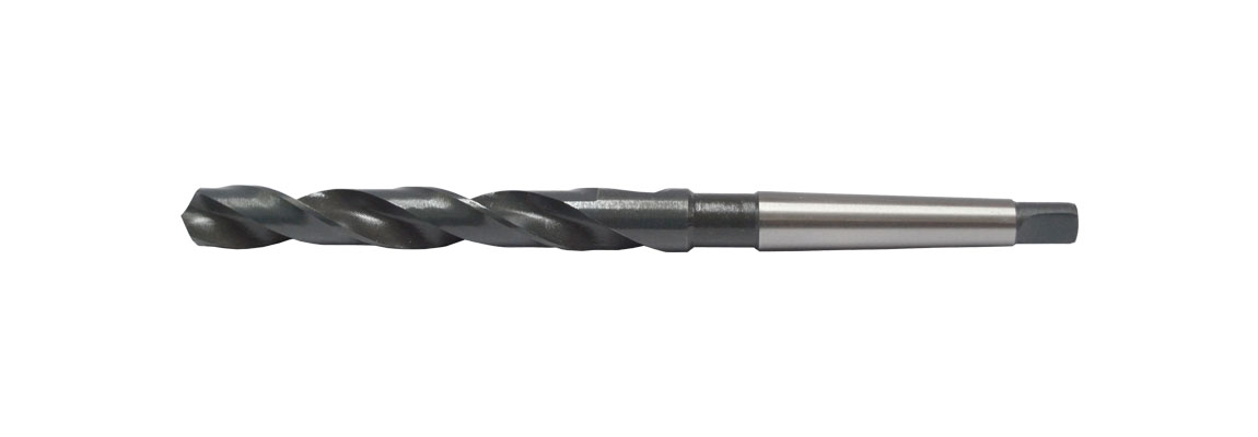 1 15/32 Black Oxide Finish Precision Twist 209 High Speed Steel Taper Shank Drill Bit Spiral Flute Morse Taper Shank 118 Degree Point Angle 