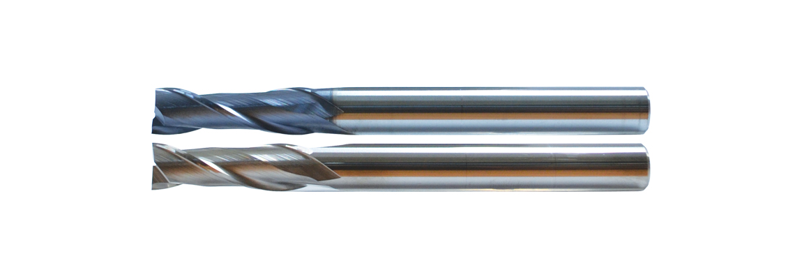 03B - Solid Carbide 2 Flute End Mills - Long Series - Plain Shank - Coated and Uncoated