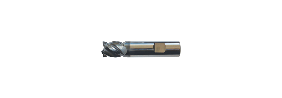 Vollhartmetall-VariCut-Schaftfräser, 4-schneidig – Extra Kurz – Schaft mit Mitnahmefläche – beschichtet